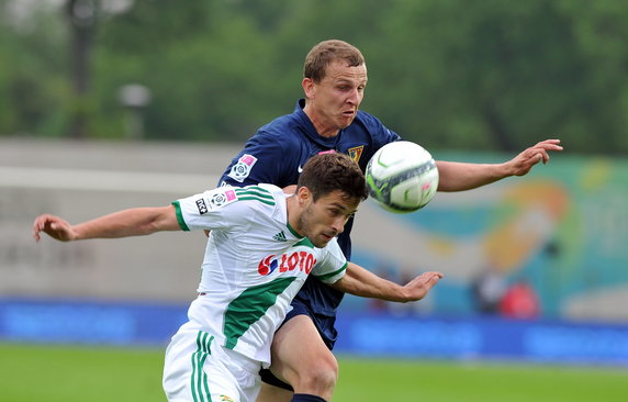 PIŁKA NOŻNA LIGA POLSKA POGOŃ SZCZECIN LECHIA GDAŃSK (Maciej Dąbrowski Maciej Makuszewski )