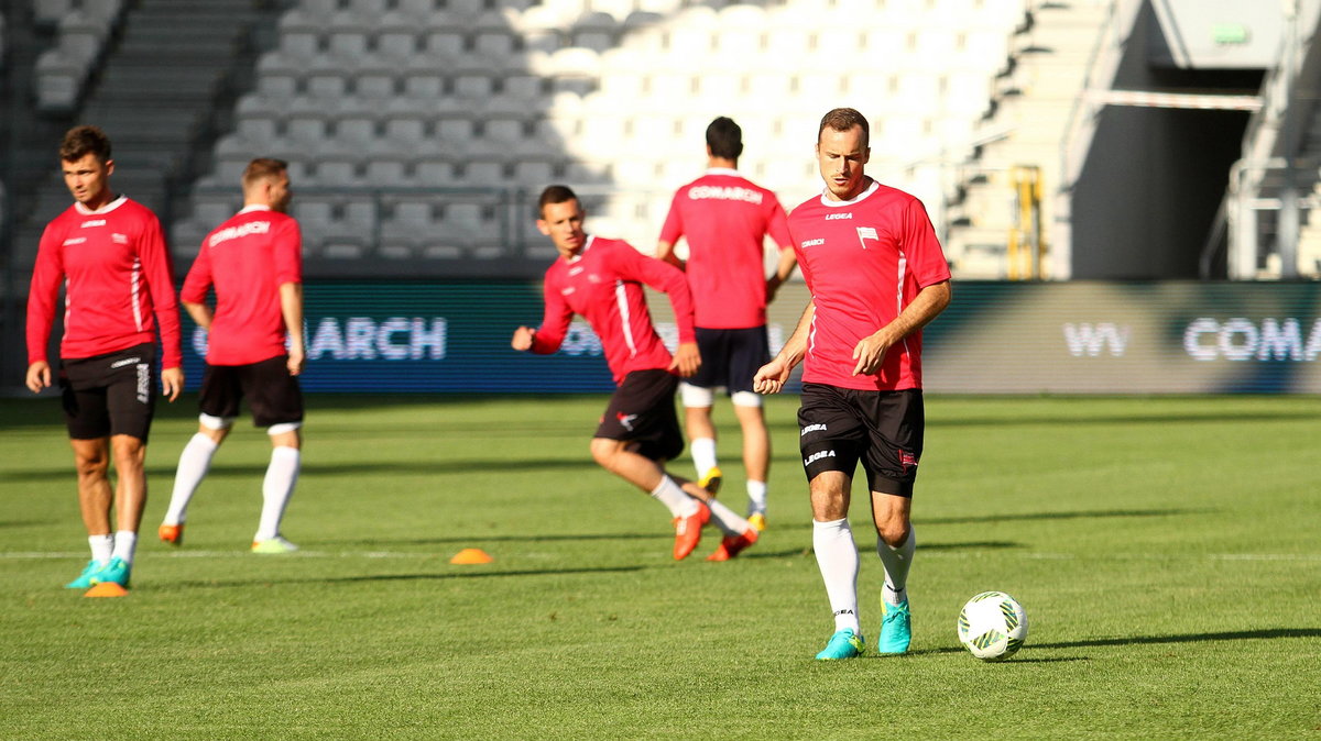 Trening przed meczem Cracovia Krakow - FK Shkendija Tetovo