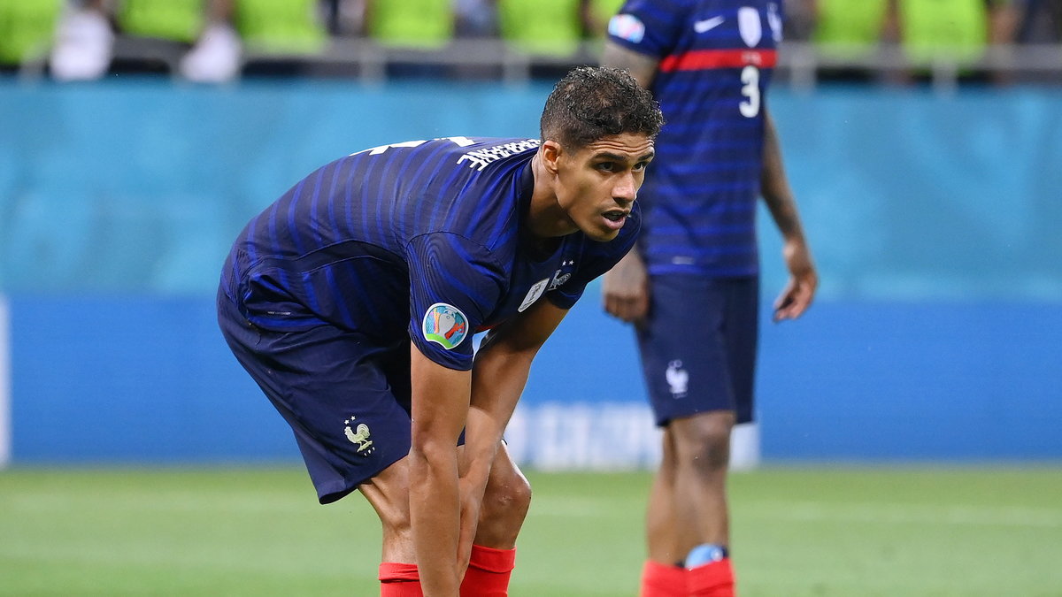 Raphael Varane w barwach reprezentacji Francji podczas Euro 2020