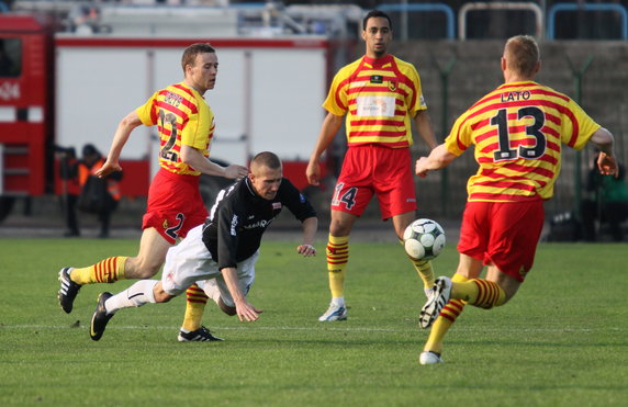 PIŁKARSKAEKSTRAKLASA CRACOVIA KONTRA JAGIELLONIA BIAŁYSTOK