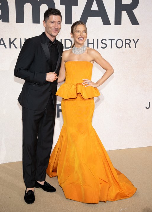 Robert Lewandowski and Anna Lewandowska in 2022