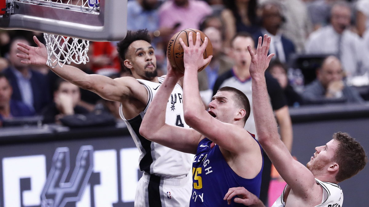 Derrick White, Jakob Poeltl (San Antonio Spurs), Nikola Jokić (Denver Nuggets)