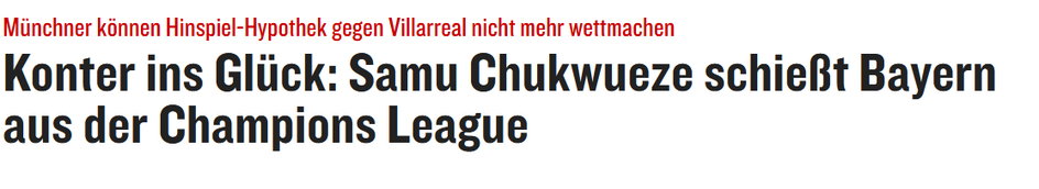 Kontratak do szczęścia: Samu Chukwueze strzela do bramki Bayernu i żegna nas z Ligi Mistrzów