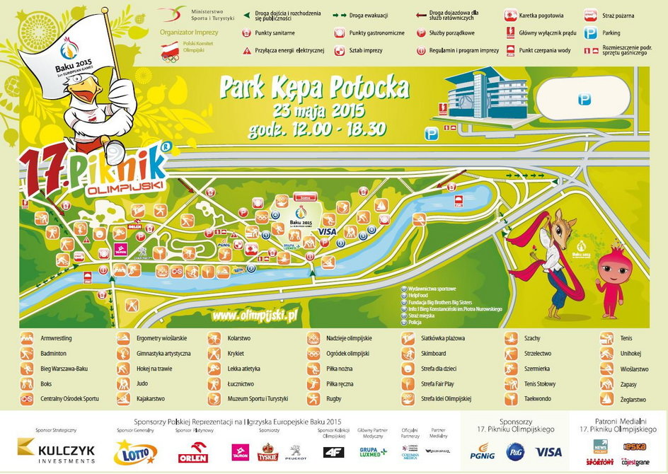 Plan 17. Pikniku Olimpijskiego