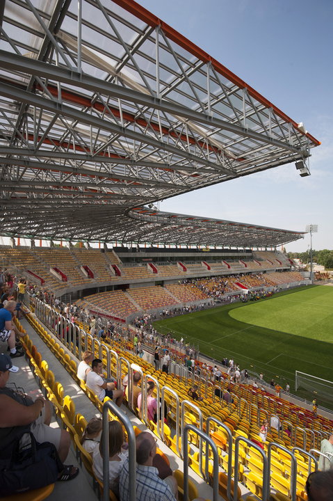 Stadion Jagiellonii Białystok - budowa