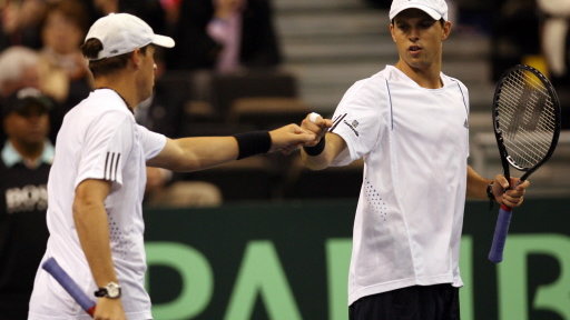 TENNIS-DAVIS CUP-USA-FRA-DOUBLE-BRYAN