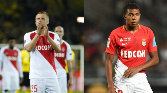 Kamil Glik i Kylian Mbappe w AS Monaco