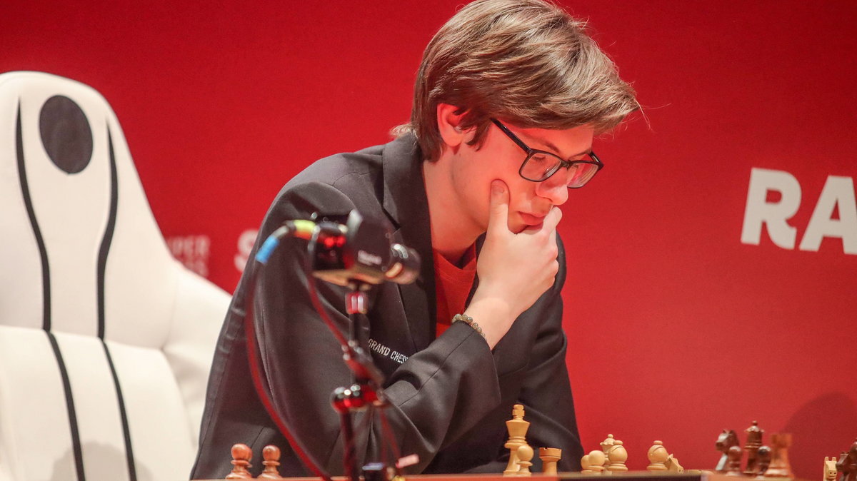 Kirył Szewczenko podczas Grand Chess Tour w Warszawie