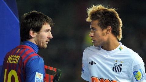 Lionel Messi (L) i Neymar (P)