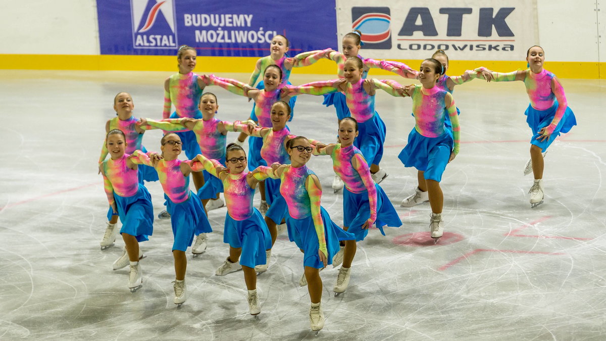 Pokaz łyżwiarstwa synchronicznego SKF Iceskater