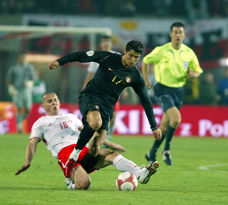 Mariusz Lewandowski i Cristiano Ronaldo