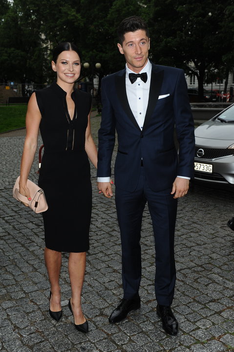 Anna i Robert Lewandowscy w 2015 roku