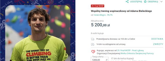 Wspólny trening wspinaczkowy od Adama Bieleckiego