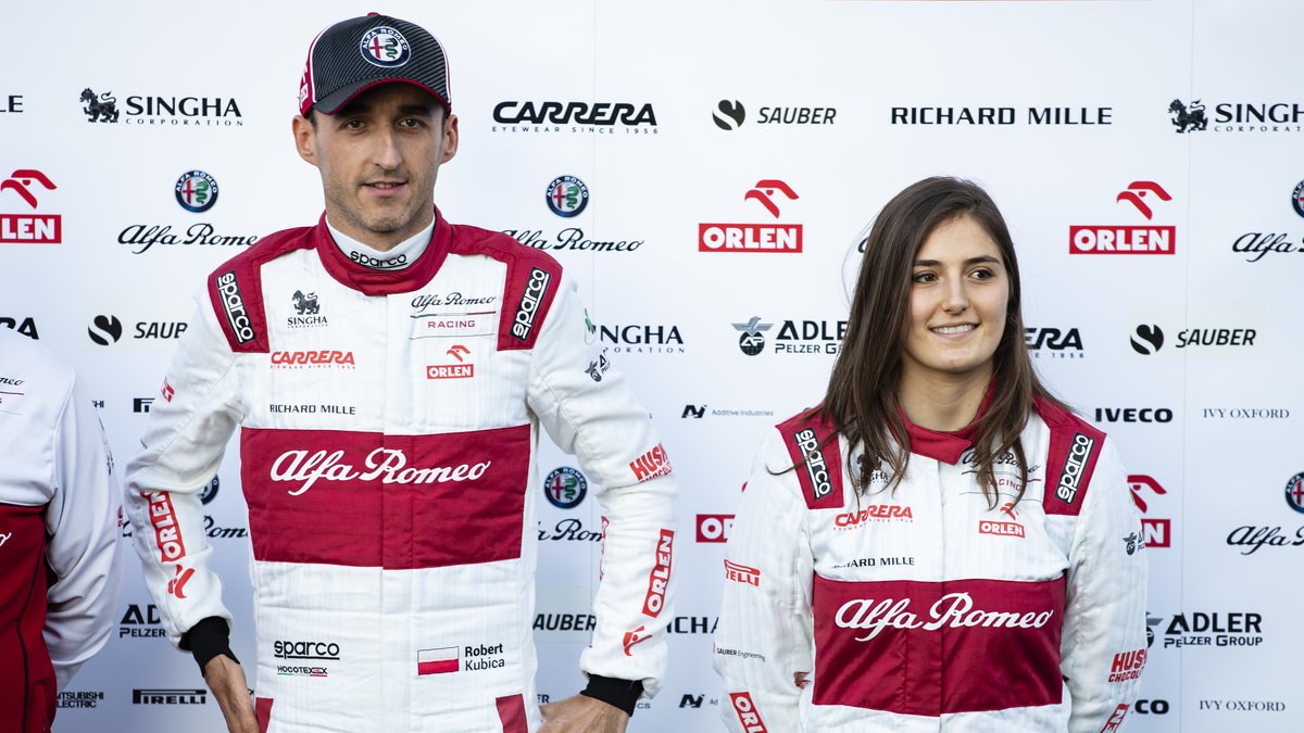 Robert Kubica i Tatiana Calderon