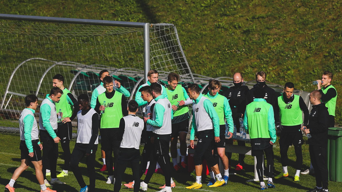 Pilka nozna. PKO Ekstraklasa. Lechia Gdansk. Trening. 08.05.2020