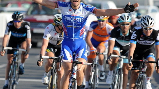 Tom Boonen na mecie 1. etapu Tour of Qatar