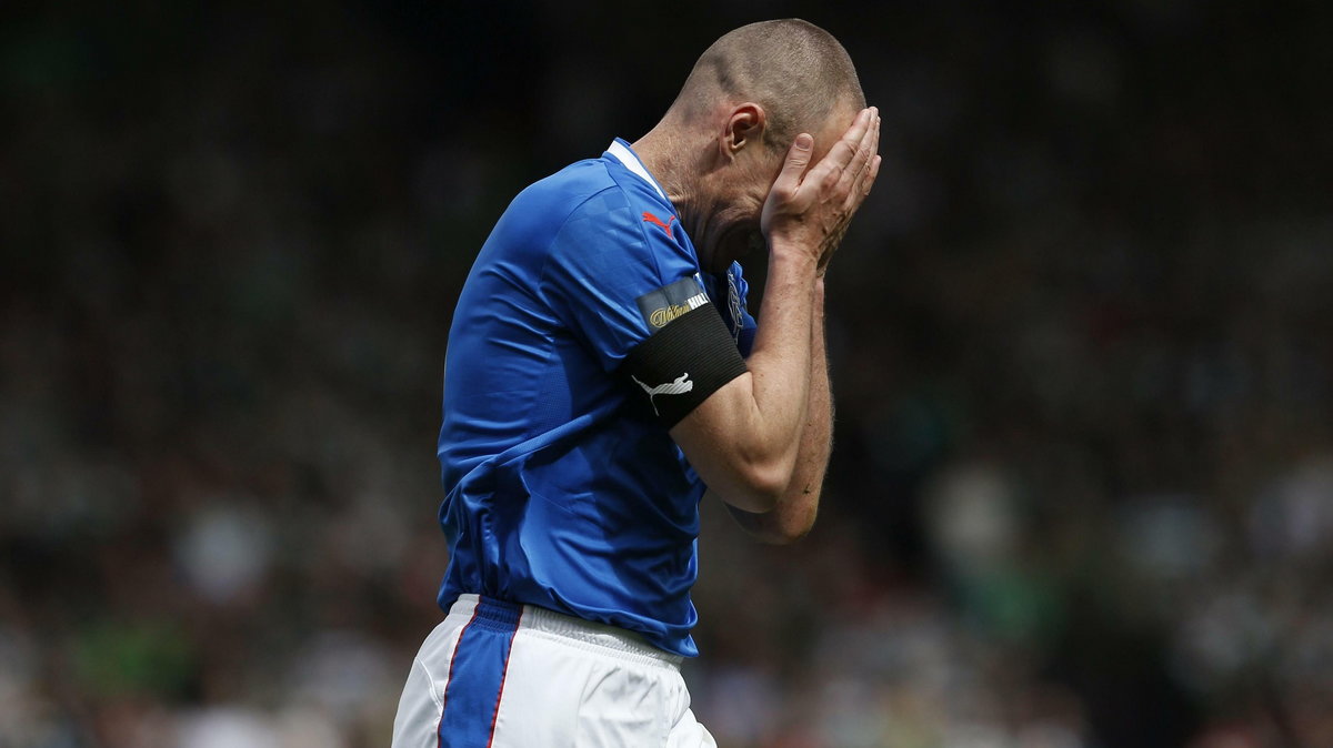 Rangers' Kenny Miller reacts