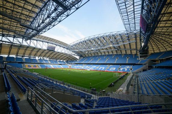 PIŁKA NOŻNA EKSTRAKLASA LECH POZNAŃ PIAST GLIWICE ( pusty stadion)