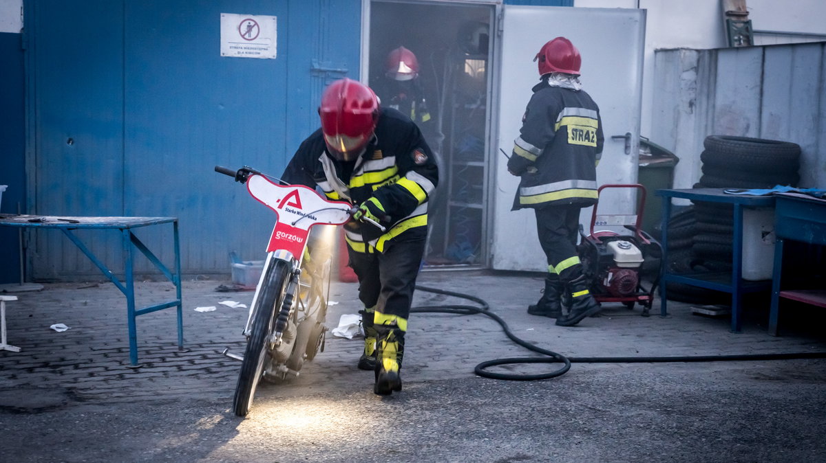 Pożar rozdzielni elektrycznej w Gorzowie