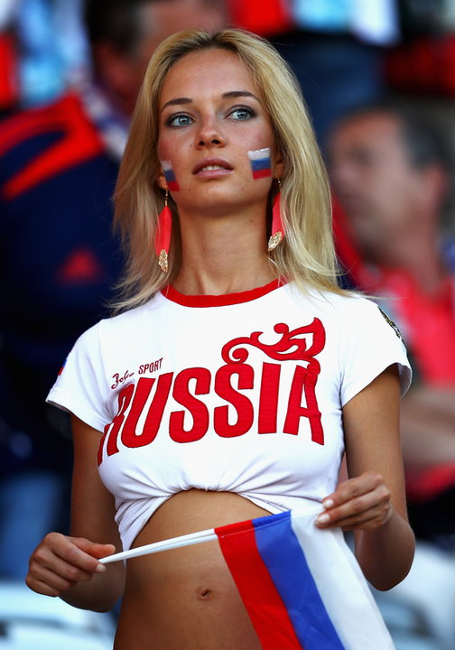 Fanka reprezentacji Rosji