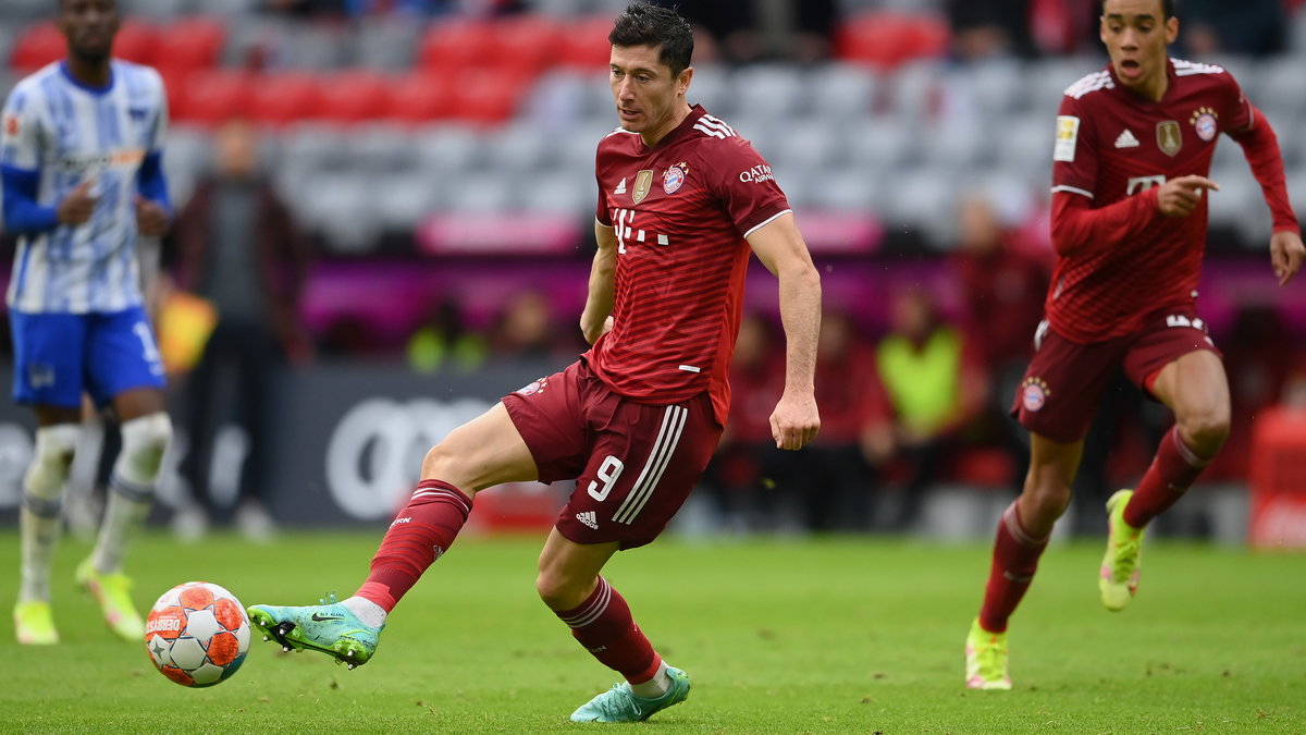 Robert Lewandowski w meczu Bayernu Monachium