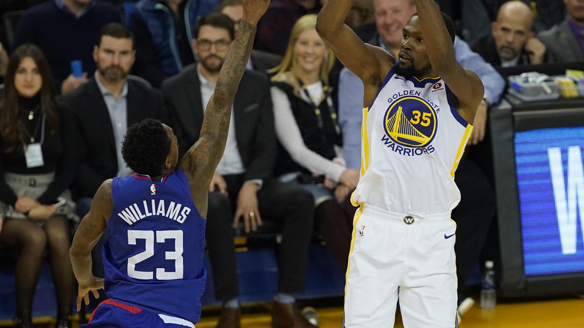 Lou Williams (L) i Kevin Durant