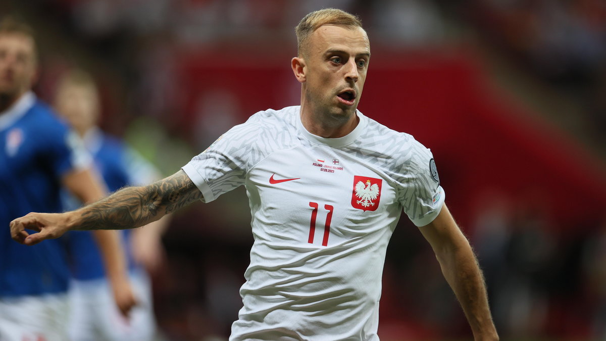 Kamil Grosicki w barwach reprezentacji Polski