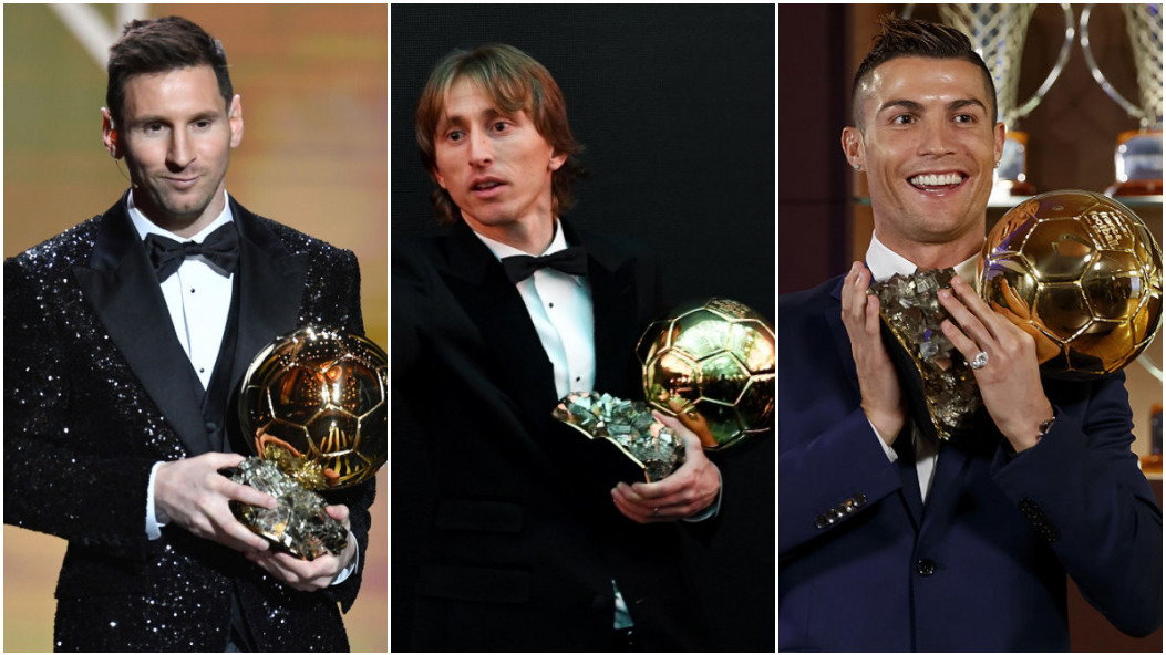 Leo Messi, Luka Modrić oraz Cristiano Ronaldo