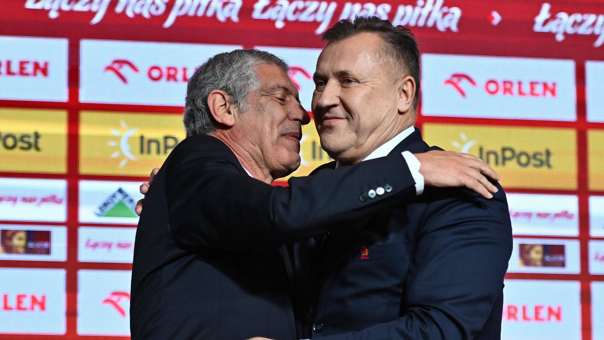 Od lewej: Fernando Santos i Cezary Kulesza