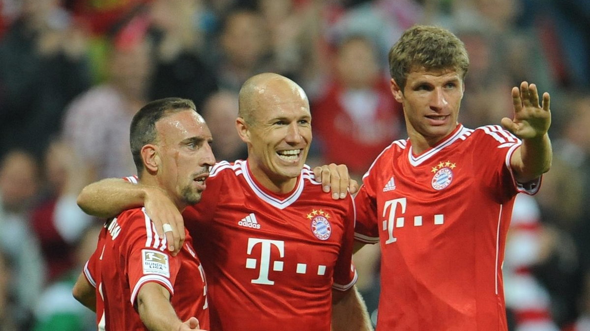 Franck Ribery, Arjen Robben i Thomas Mueller