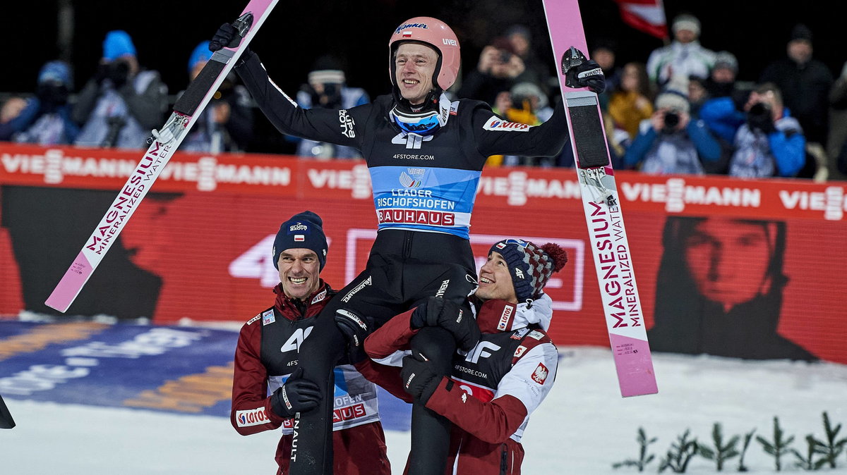 Piotr Żyła, Dawid Kubacki i Kamil Stoch