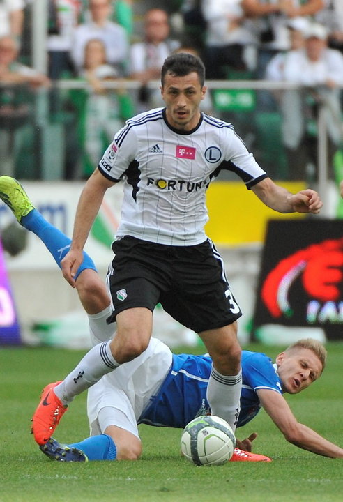 PIŁKA NOŻNA EKSTRAKLASA LEGIA LECH POZNAŃ  (Tomasz Jodłowiec Łukasz Teodorczyk)