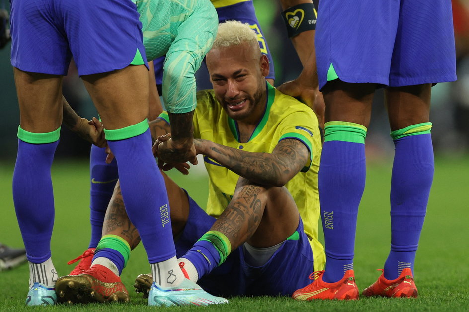 Neymar po odpadnięciu z turnieju