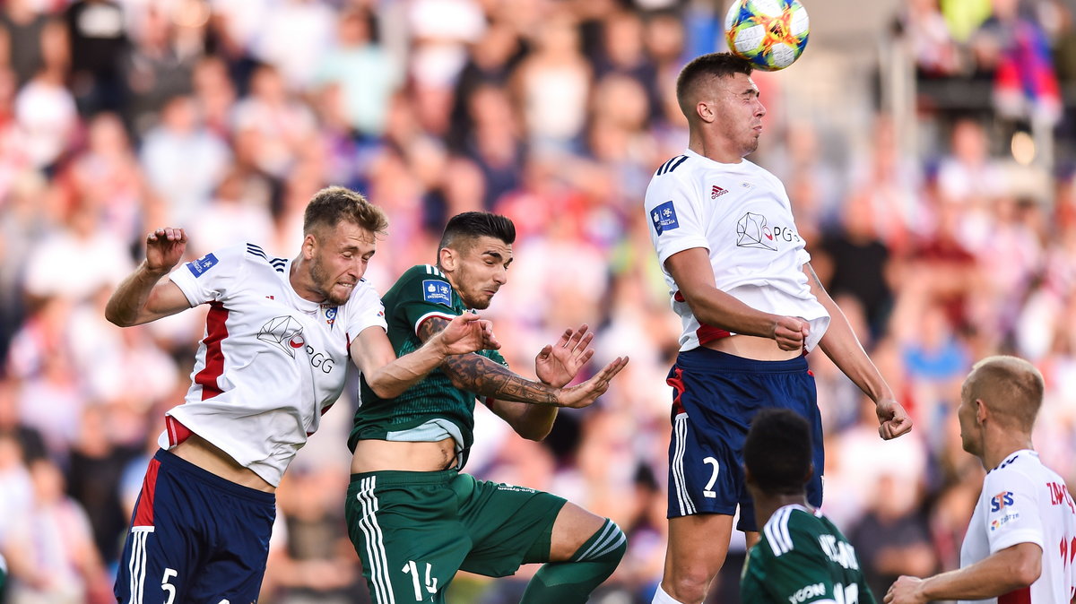 Paweł Bochniewicz i Przemysław Wiśniewski (Górnik Zabrze) oraz Wojciech Golla (Śląsk Wrocław)