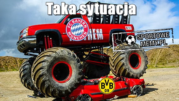 Bayern Monachium rozgromił Borussię Dortmund - memy fot. Internet