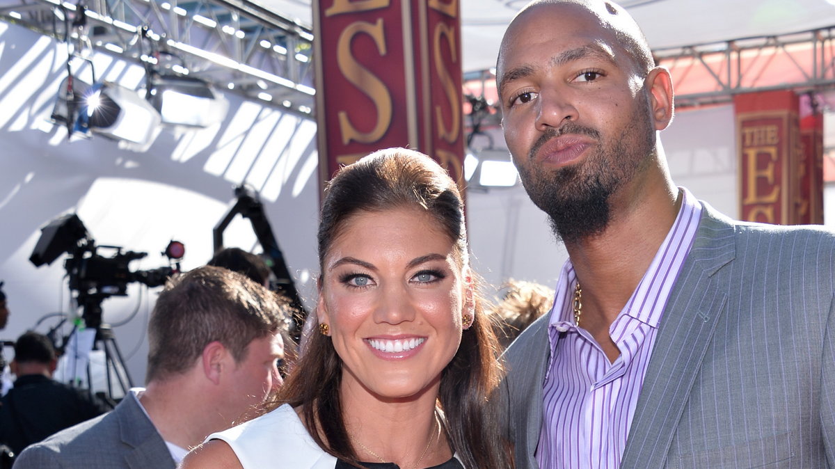 Hope Solo z mężem Jerramy'm Stevensem