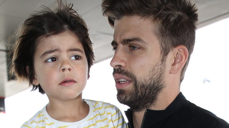 Gerard Pique z synem Milanem