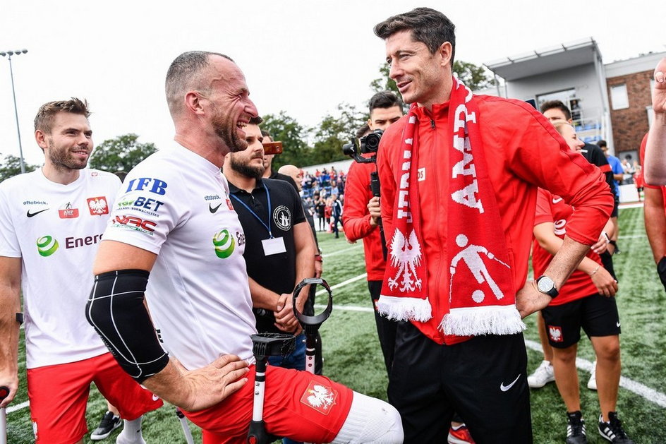 Przemysław Świercz i Robert Lewandowski