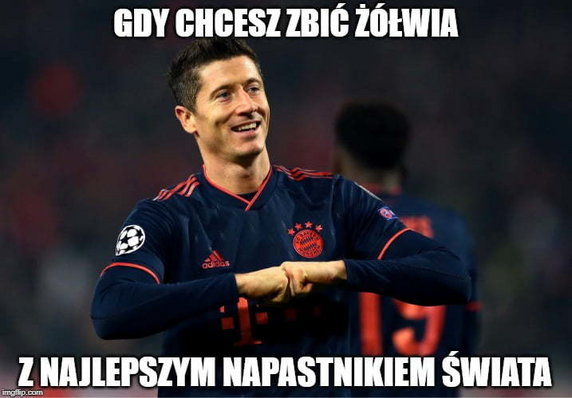 Memy po meczu Bayern - Crvena zvezda. Wielki wyczyn Roberta Lewandowskiego