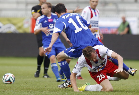 PIŁKARSKA EKSTRAKLASA PODBESKIDZIE KONTRA RUCH CHORZÓW (Tomasz Górkiewicz Filip Starzyński )