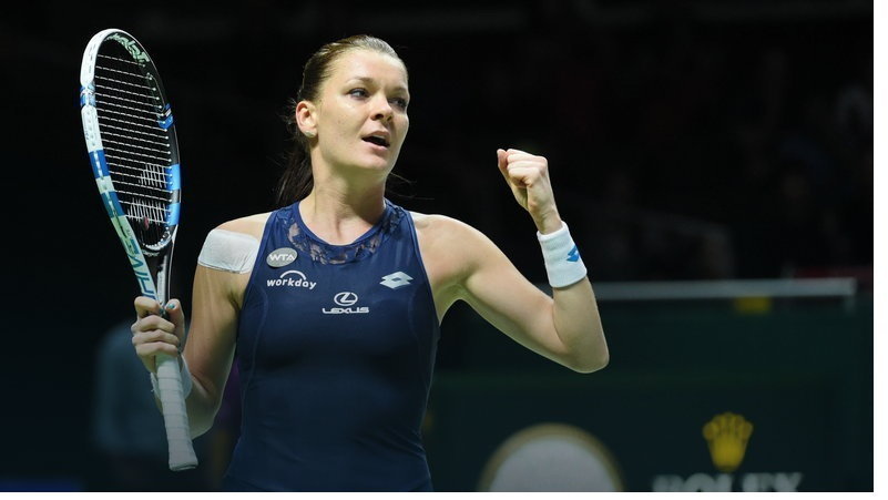 Agnieszka Radwańska wygrała kończący sezon turniej WTA Finals, fot. AFP