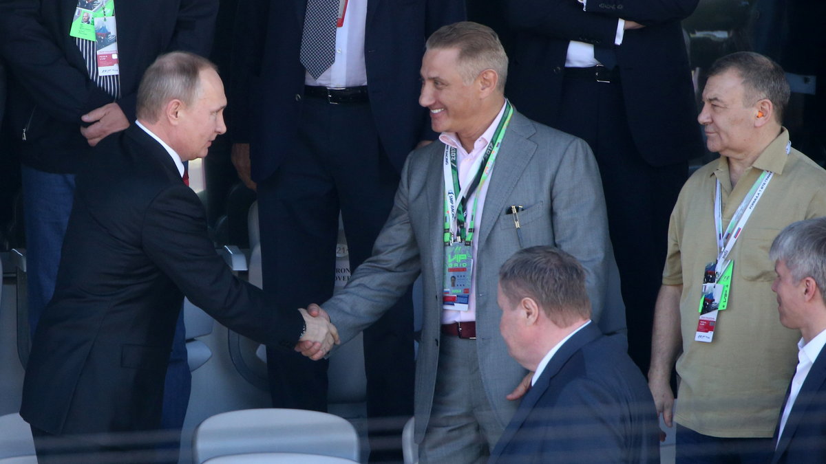 Władimir Putin i Boris Rotenberg (z lewej)