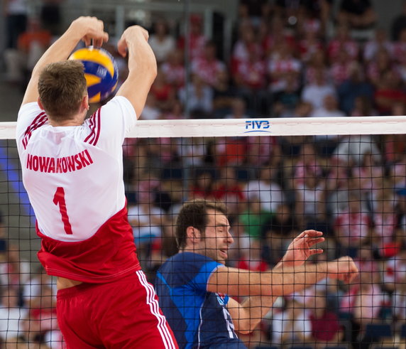 SIATKÓWKA FIVB MISTRZOSTWA ŚWIATA 2014 POLSKA WŁOCHY ( Piotr Nowakowski Filippo Lanza )