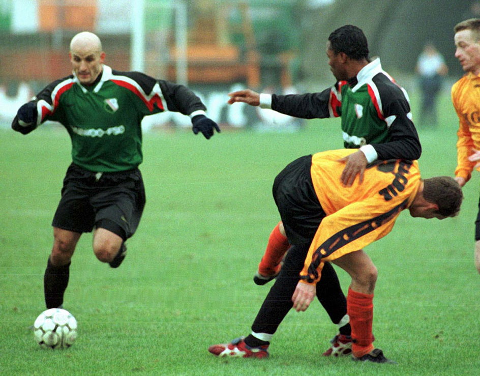 Jacek Bednarz w barwach stołecznej Legii - 1997 r.