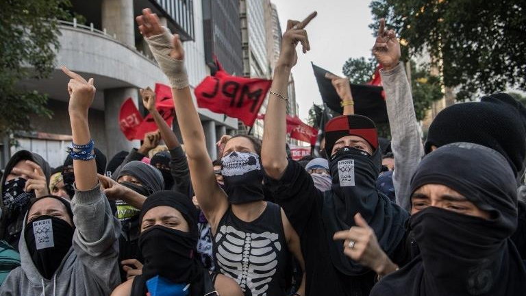 Protest Brazylijczyków