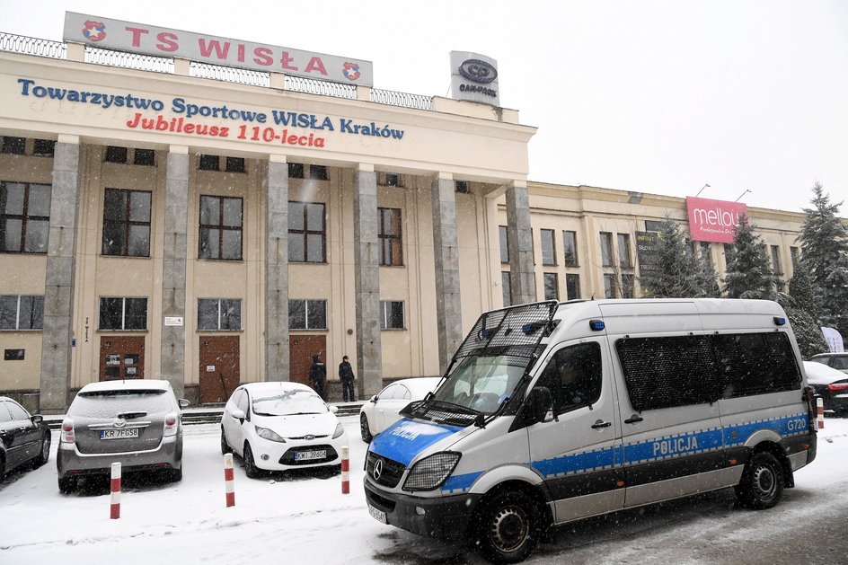 Policja w siedzibie Wisły Kraków