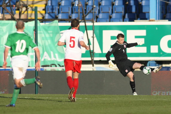 Artur Boruc w meczu z Irlandią Północną