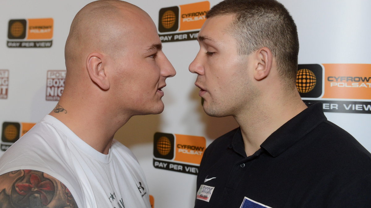 Artur Szpilka (z lewej) i Krzysztof Zimnoch (Ofsajd)