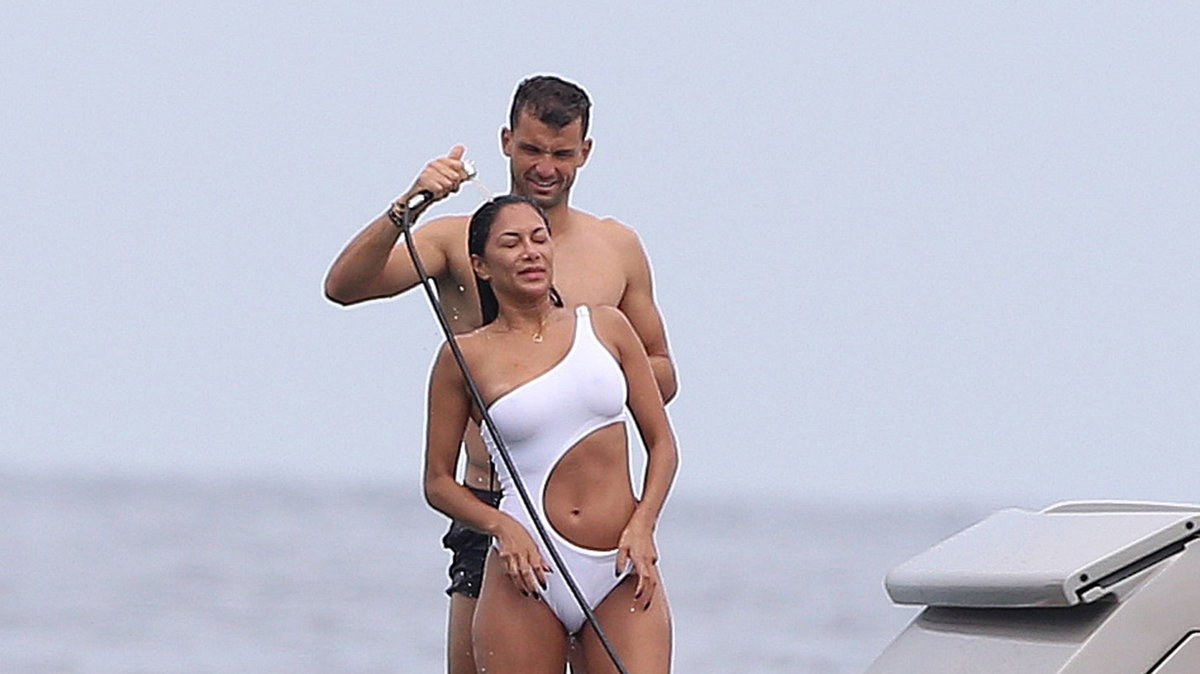 Nicole Scherzinger i jej chłopak Grigor Dimitrov na wakacjach