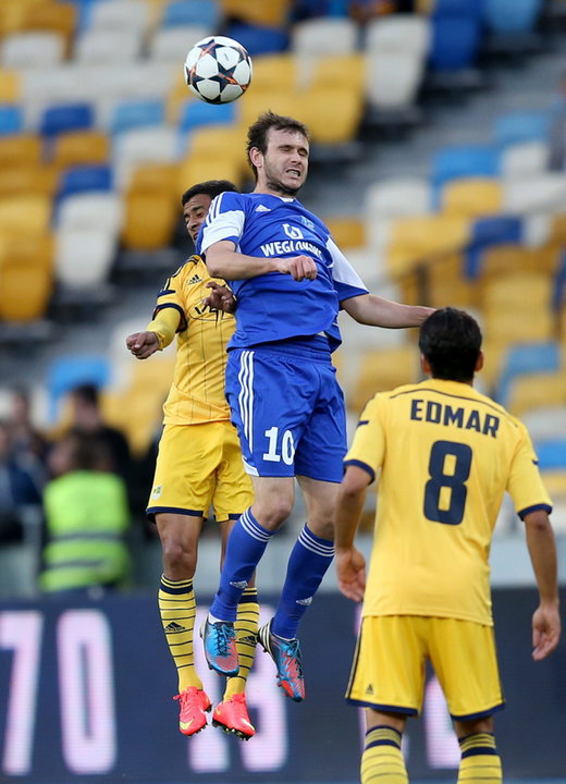 UKRAINE SOCCER UEFA EUROPA LEAGUE PLAY OFF (FC Metalist Kharkiv vs Ruch Chorzow)